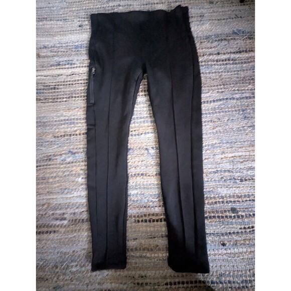 AQ Arctic Quest Skinny Leg Ski Snow Pants Black Women L Slopes Cold Weather Zip - Picture 1 of 6